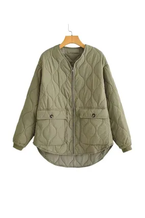 ' Caden' Reversible Quilted Jacket with Checkered Pattern