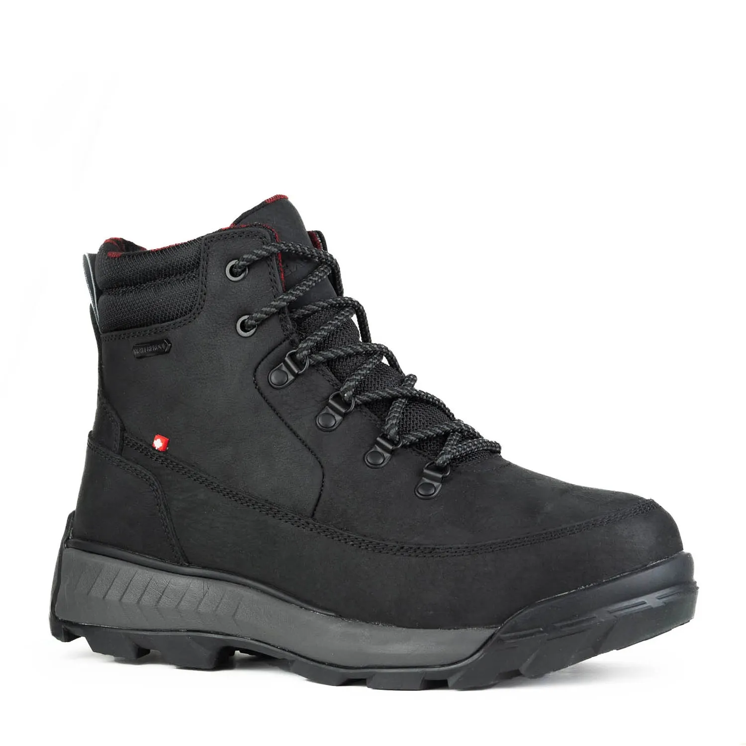 All Black Men's Short 4E WIDE WIDTH Winter Boots