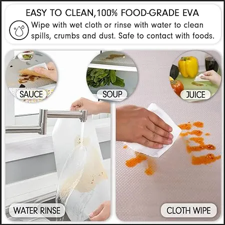 Anti-Slip Easy Clean Fridge Liners 4pc