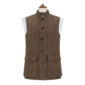 Arthur Green Rust Check Tweed Gilet