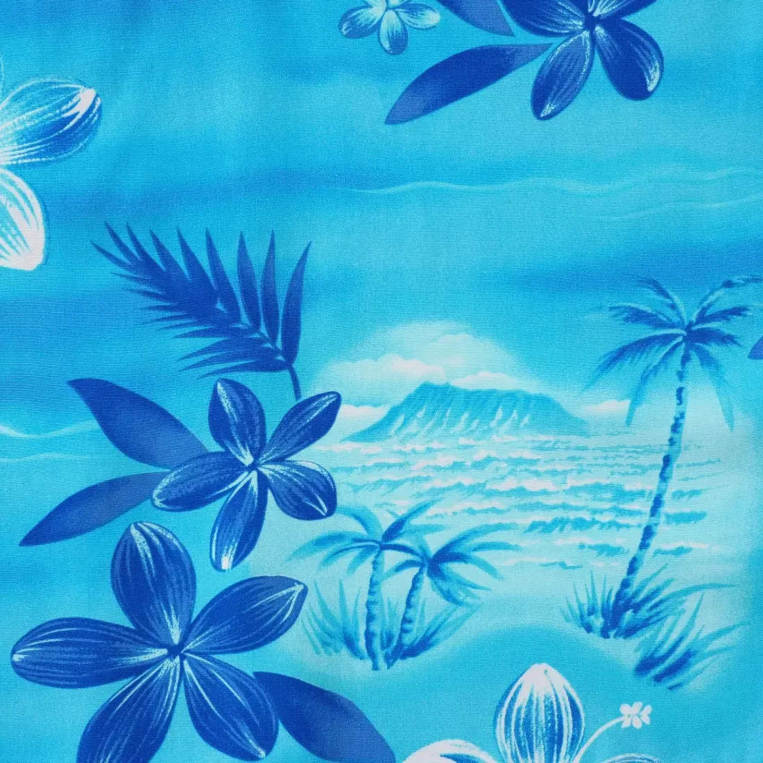 Aurora Blue Short Hawaiian Tank Dress