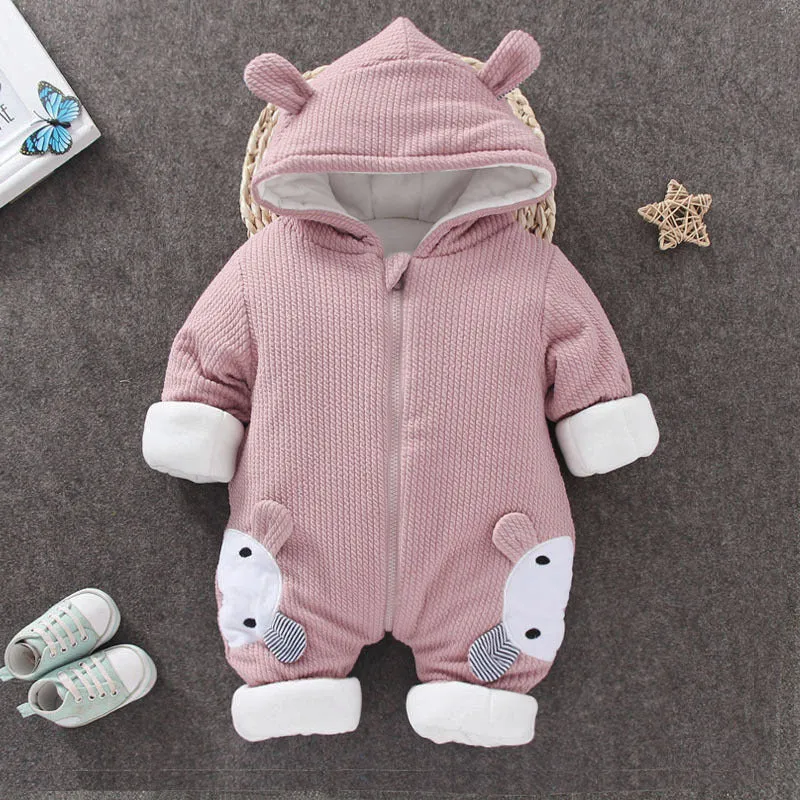 Autumn Winter Coat Jumpsuit Baby Clothing Newborn Snowsuit Boy Warm Romper Down Cotton Jackets Girl Snow clothes Bodysuit