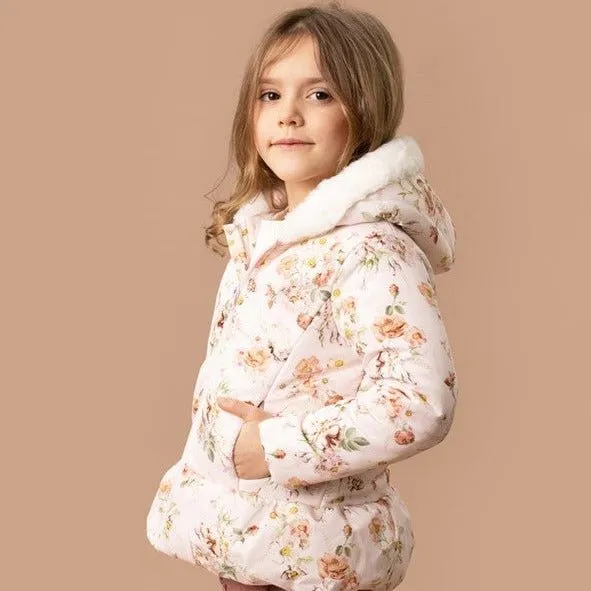 Bebe Hooded Coat - Dotti Print