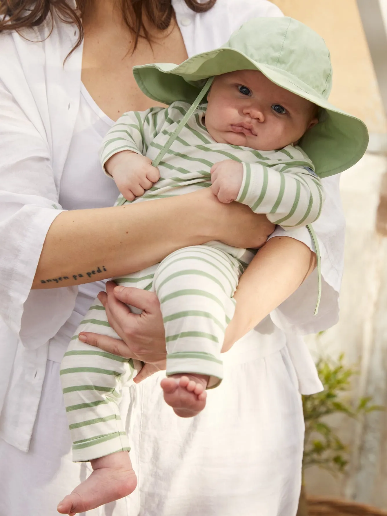 Breton Stripe Baby Leggings