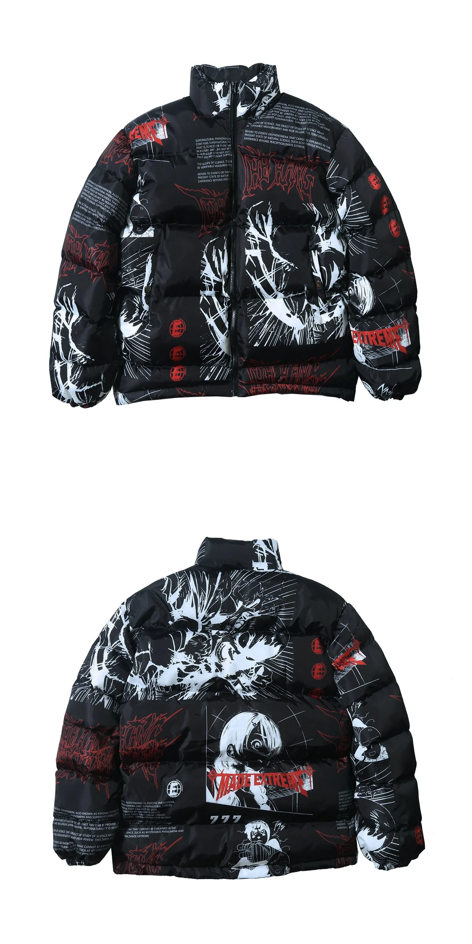 Comic Strip Parka Jacket