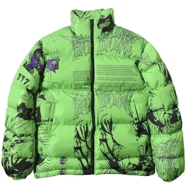 Comic Strip Parka Jacket