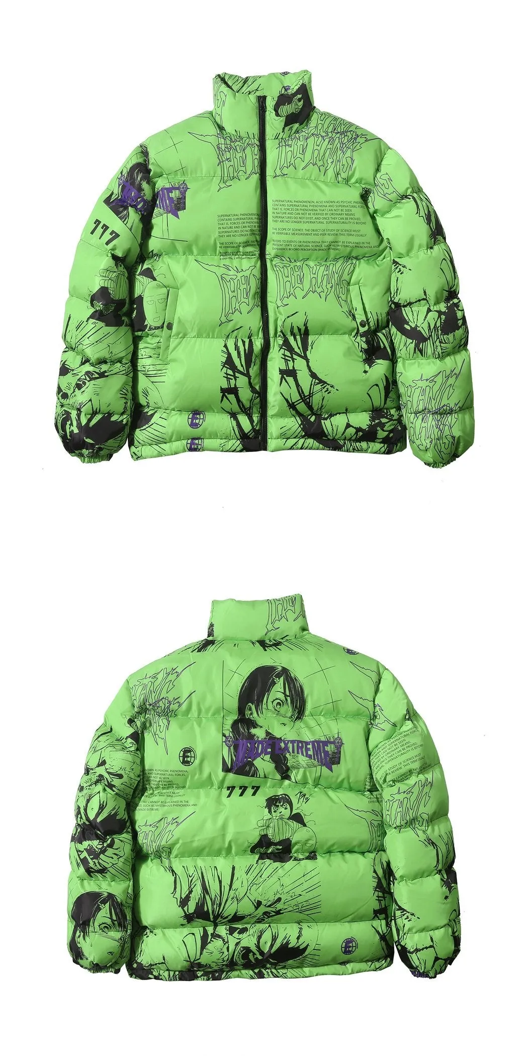 Comic Strip Parka Jacket