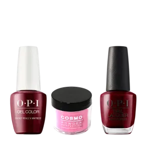 Cosmo 3in1 Dipping Powder   Gel Polish   Nail Lacquer (Matching OPI), 2oz, CH08