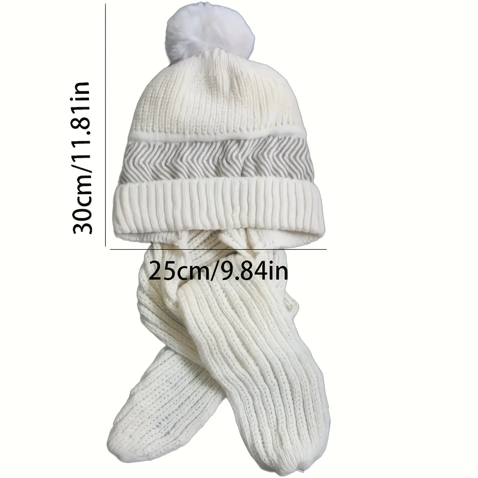 Cozy Hooded Scarf with Coldproof Beanie for Women  Girls