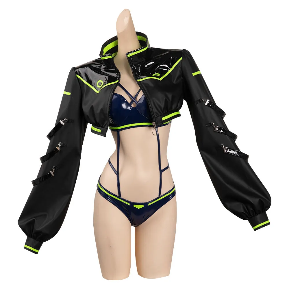 Cyberpunk: Edgerunners Rebecca Cosplay Costume Bunny Girl Jumpsuit Outfits Halloween Carnival Suit