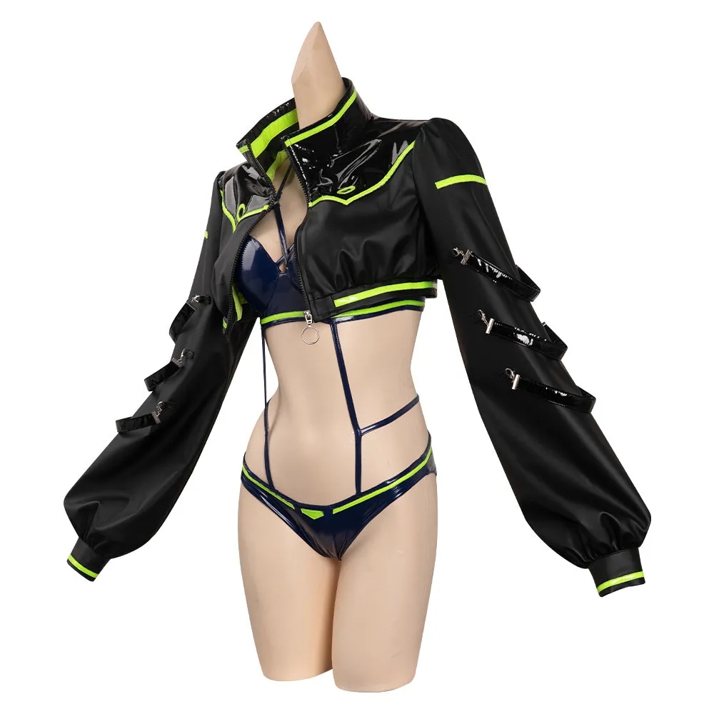 Cyberpunk: Edgerunners Rebecca Cosplay Costume Bunny Girl Jumpsuit Outfits Halloween Carnival Suit