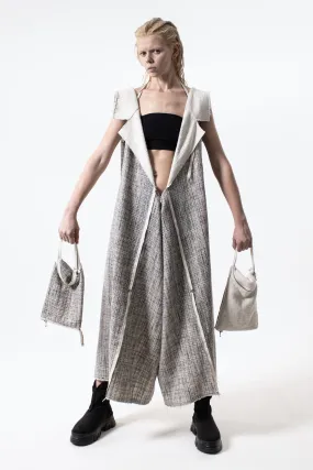 DUALITY 10-way transforming piece: coat / jumpsuit / vest / dress / 4 bags