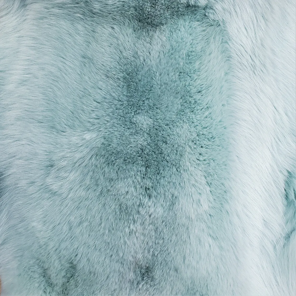 Dyed Shadow Fox Fur - Stormy Sky