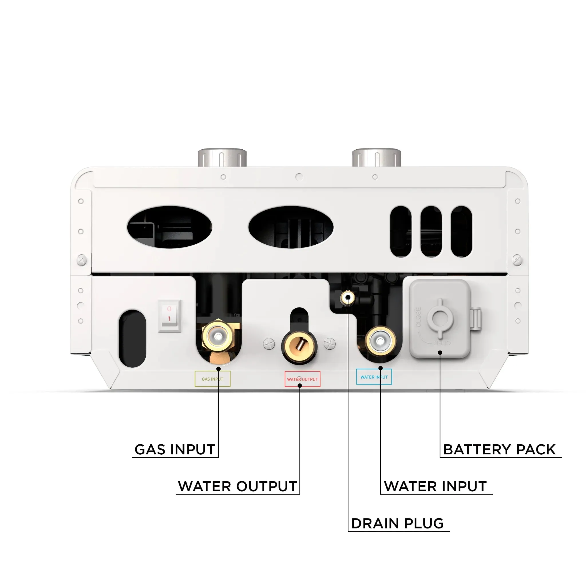 Eccotemp Luxe Outdoor Portable Tankless Water Heater with LED Display EL7