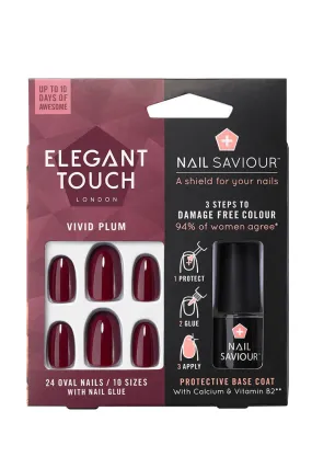 Elegant Touch - Nail Saviour - Vivid Plum Nails