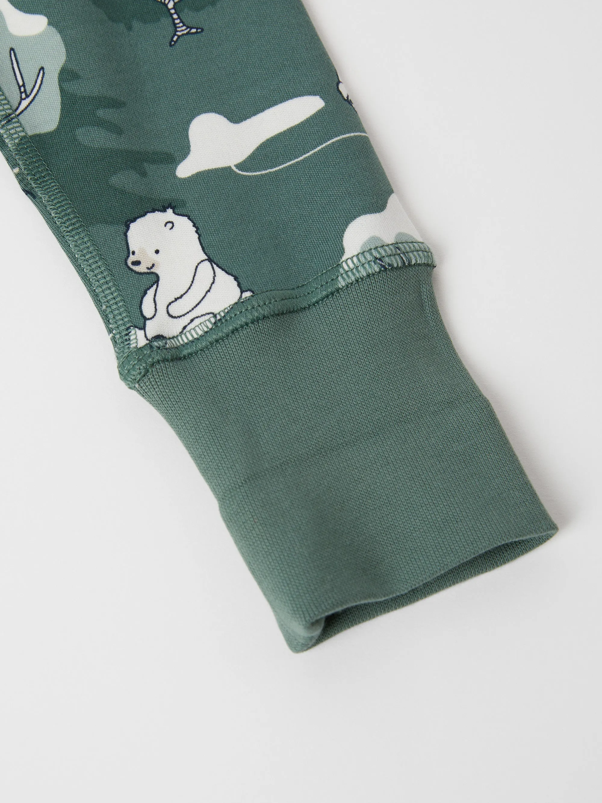 Forest Bear Print Babygrow