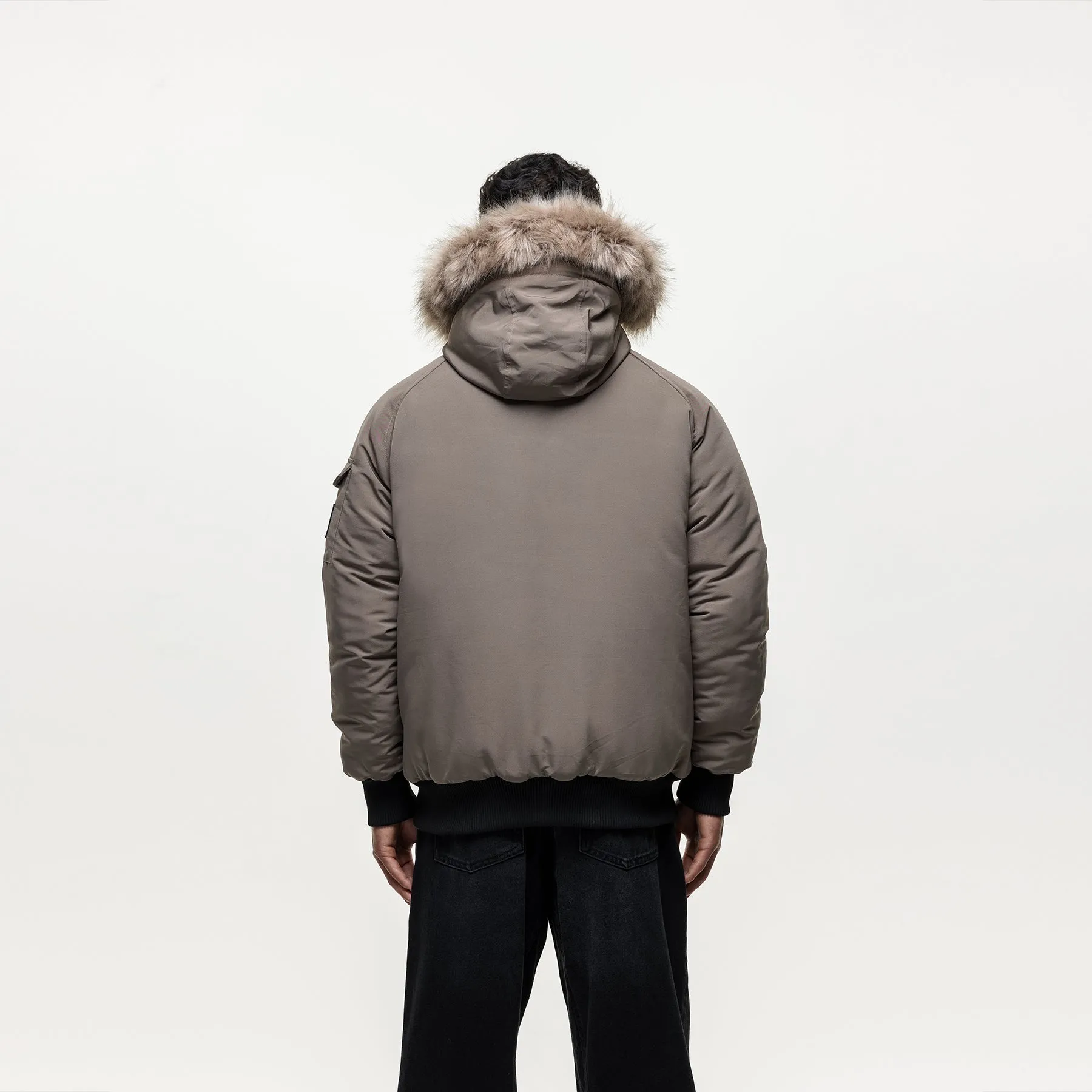 Fortitude Taupe Parka Bomber