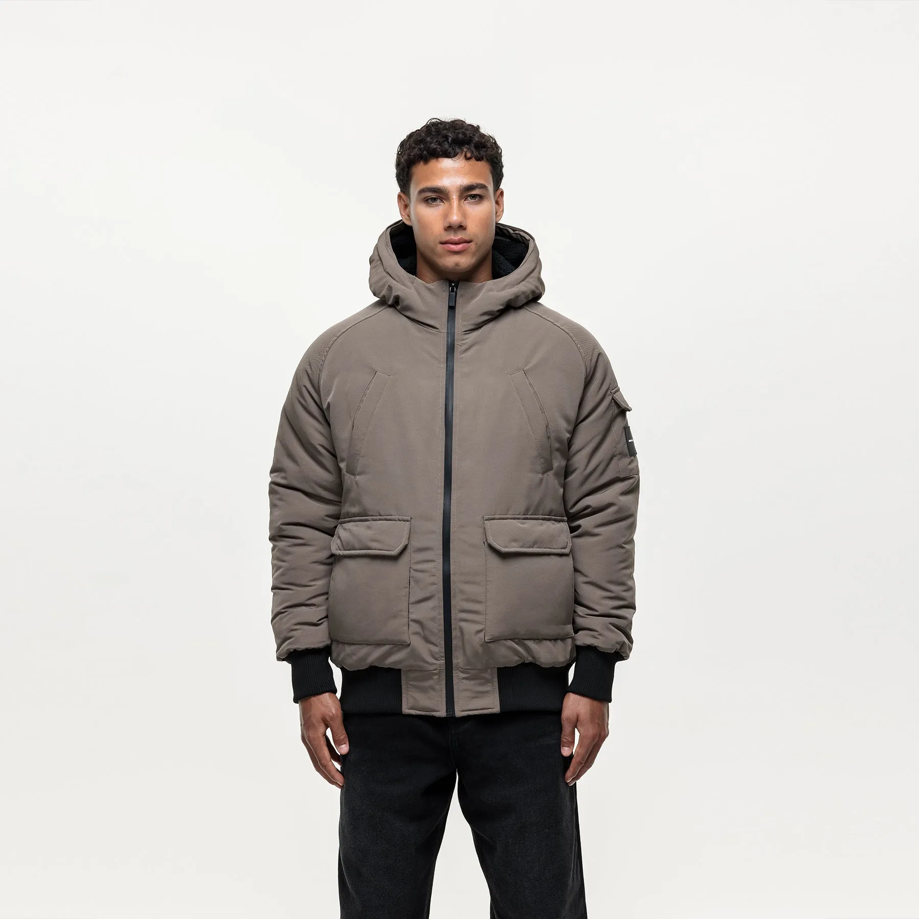 Fortitude Taupe Parka Bomber