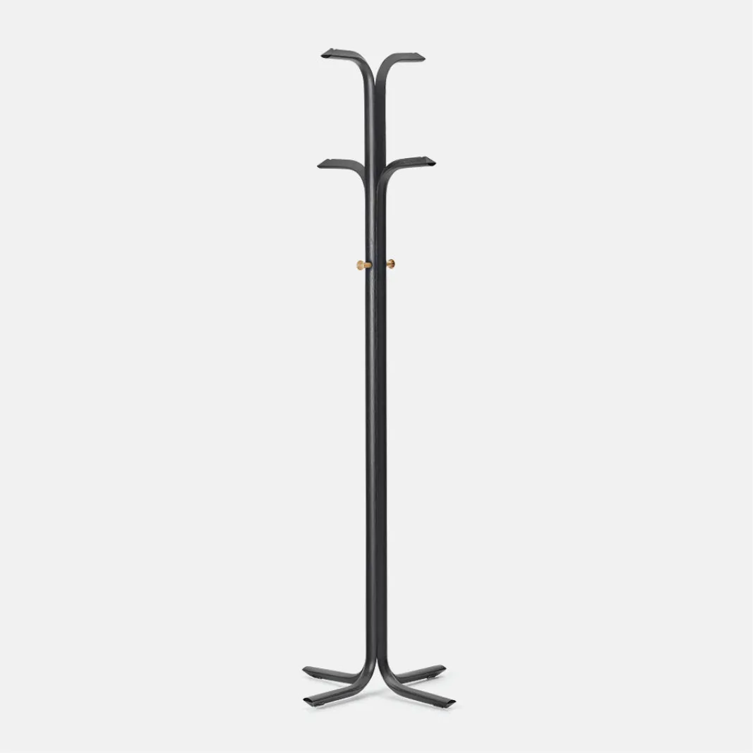 Furl Coat Stand Black Oak