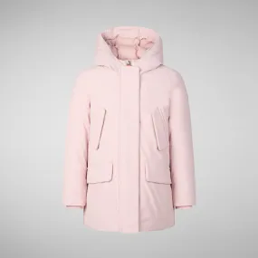 Girls' hooded parka Ally in BLUSH PINK