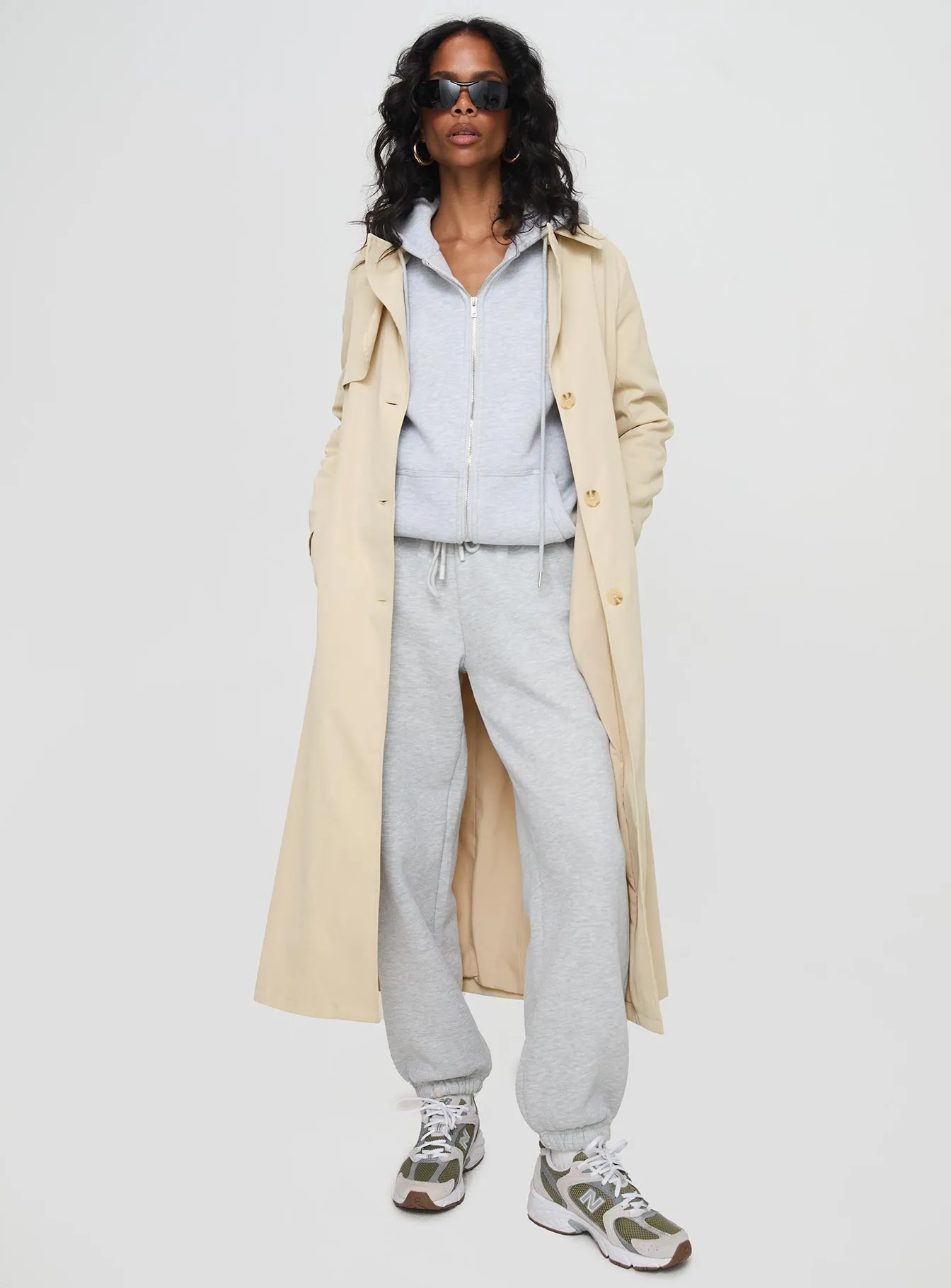 Haili Trench Coat Beige