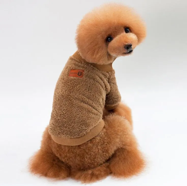 HS3W Pet Dog Warm Clothes Puppy Jumpsuit Hoodies Vest