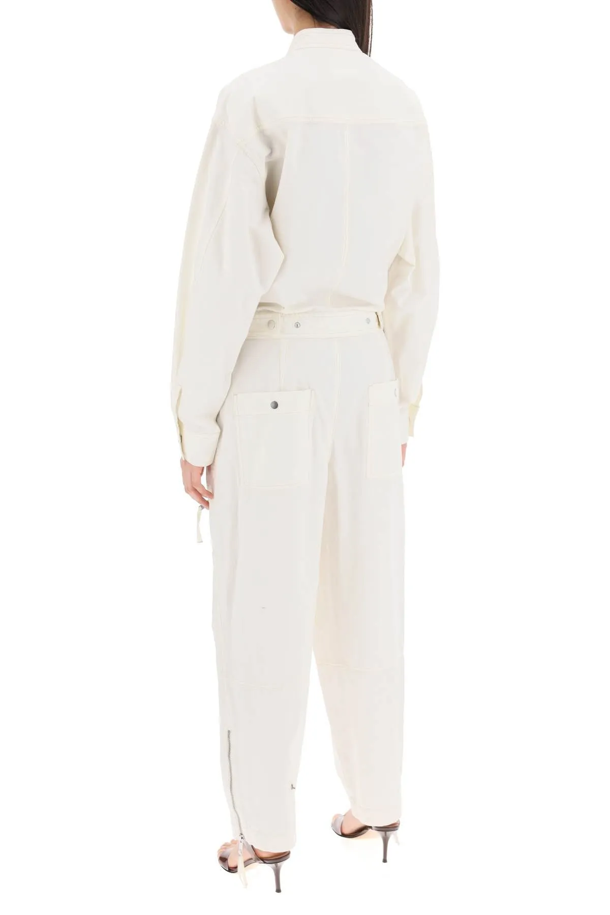 ISABEL MARANT ETOILE Organic Cotton Workwear Jumpsuit for Women | SS24 Collection