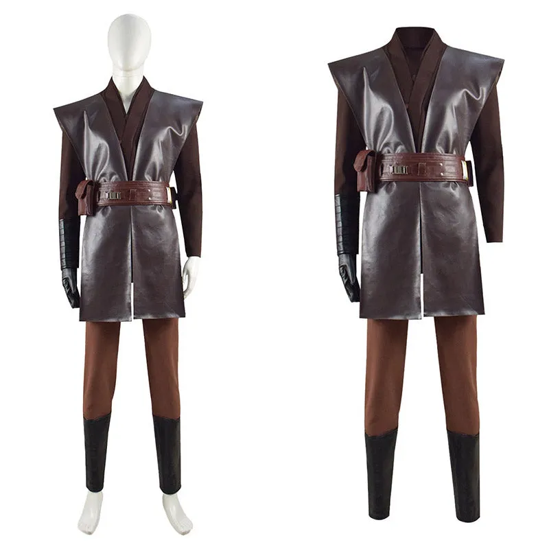 Jedi Anakin Skywalker Cosplay Star Wars Costume Halloween Party Outfit