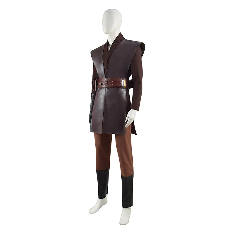 Jedi Anakin Skywalker Cosplay Star Wars Costume Halloween Party Outfit