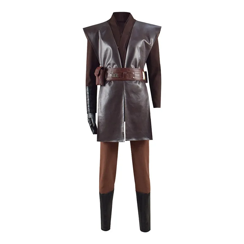 Jedi Anakin Skywalker Cosplay Star Wars Costume Halloween Party Outfit