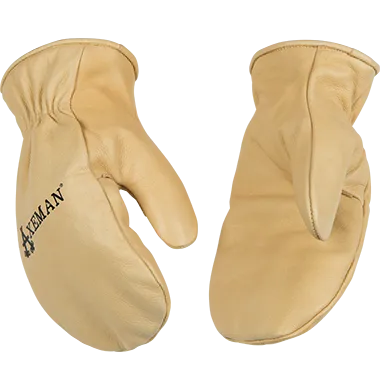 Kinco 1930 Full Grain Cowhide Easy-On Cuff Thermal Insulation Mitt Shell Pattern Glove (One Dozen)