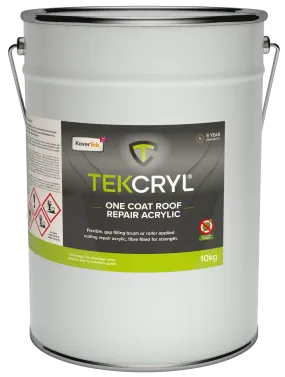 Kovertek TekCryl One Coat Acrylic Roof Repair Coating - Felt Black 10kg