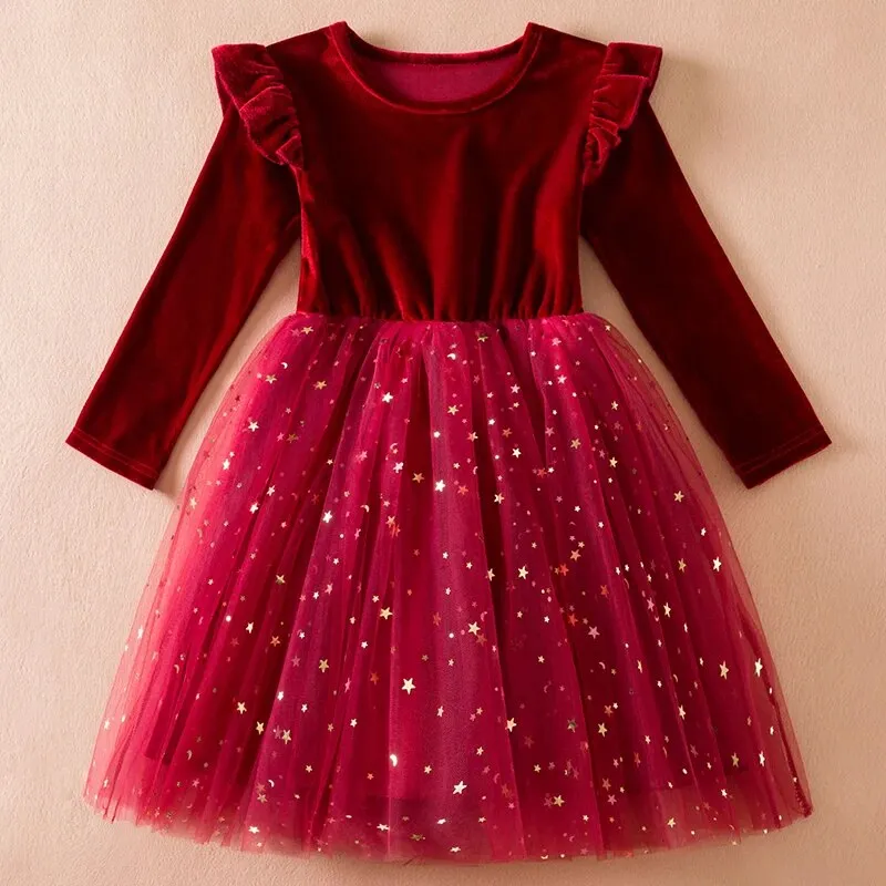 Long Sleeve Princess Dresses , Baby Girls