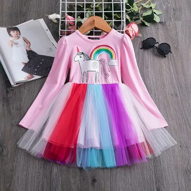 Long Sleeve Princess Dresses , Baby Girls