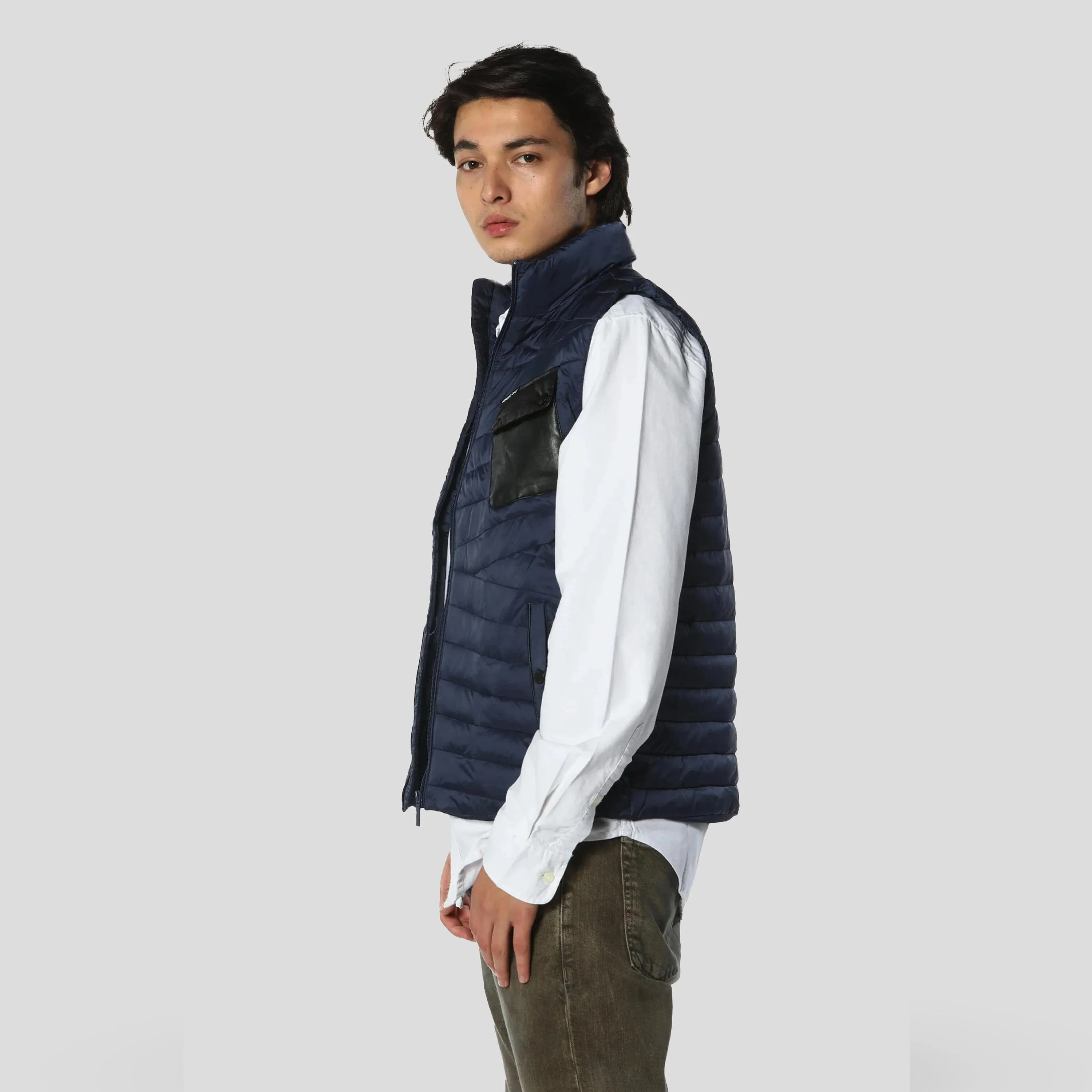 Members Only Men's Puffer Vest Jacket