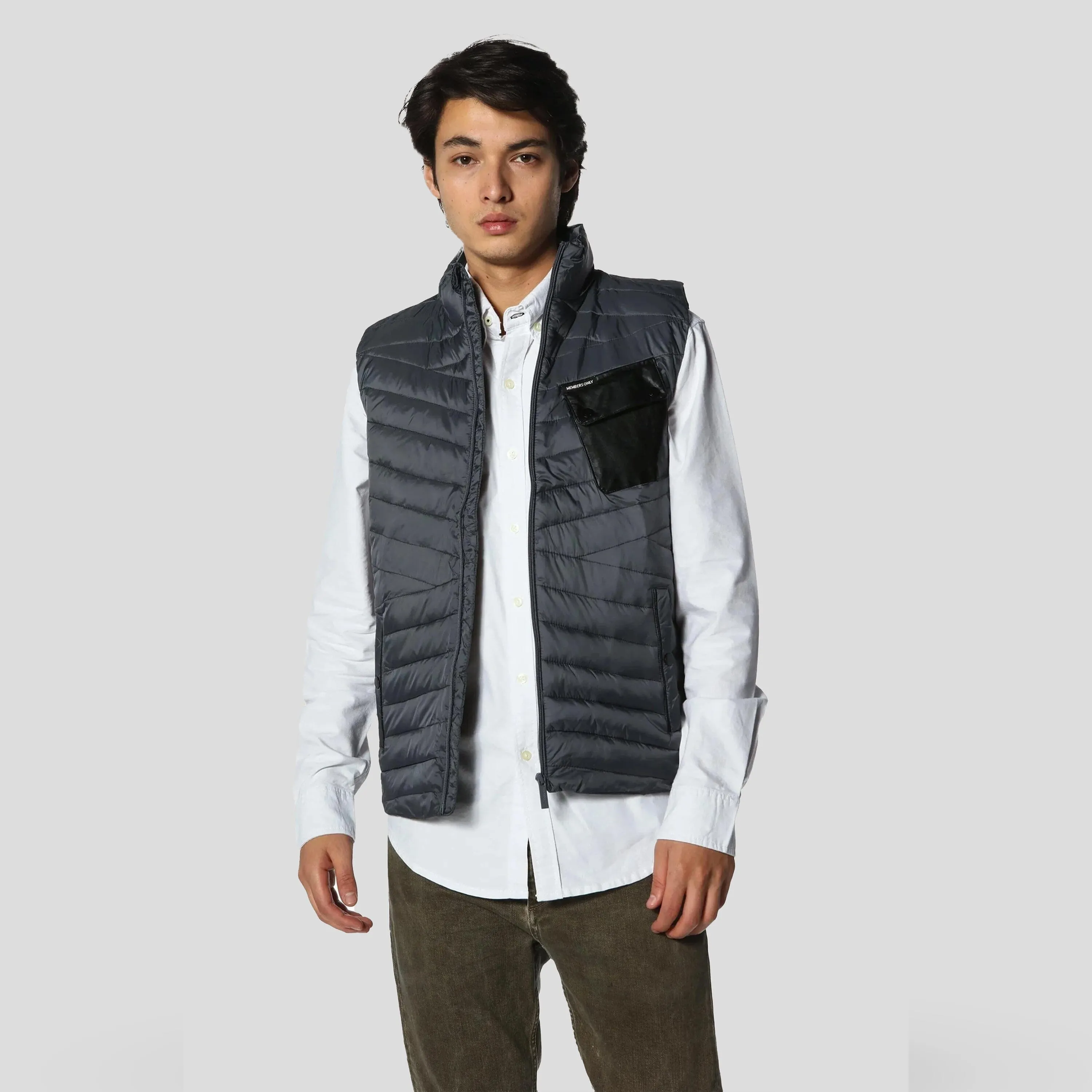 Members Only Men's Puffer Vest Jacket