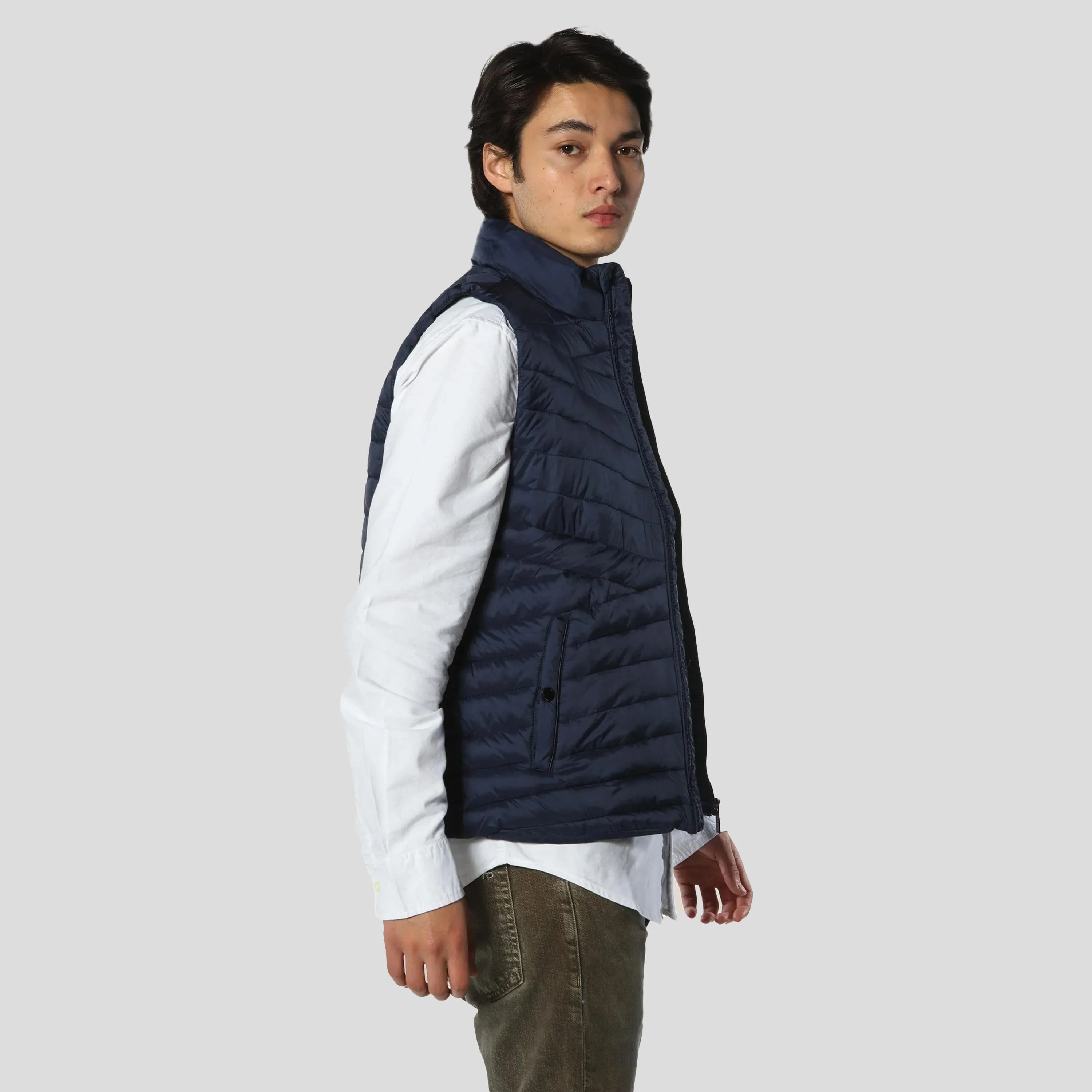 Members Only Men's Puffer Vest Jacket