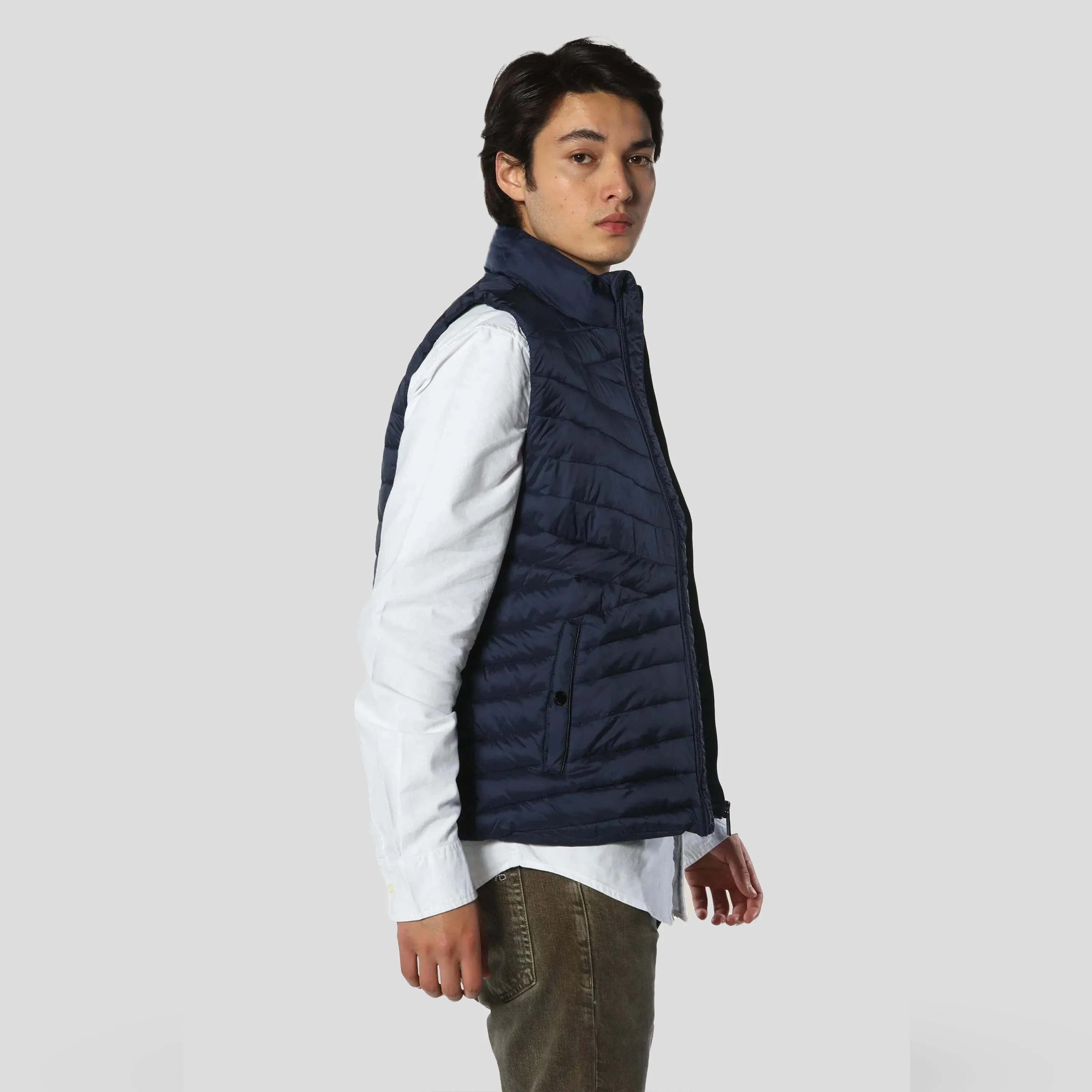 Members Only Men's Puffer Vest Jacket