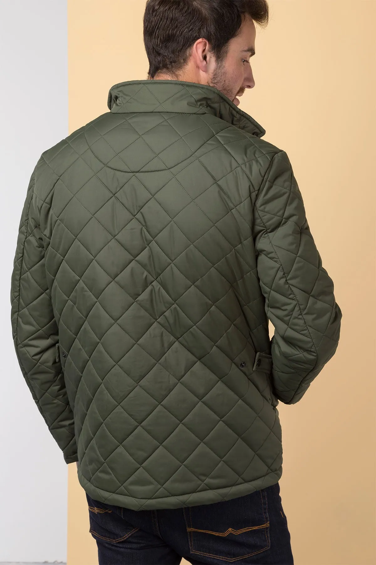 Men's Diamond Quilted Jacket - Wetherby