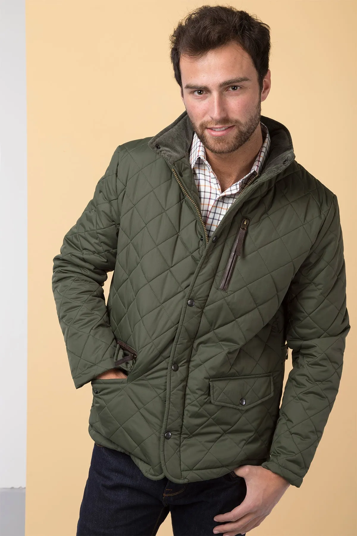 Men's Diamond Quilted Jacket - Wetherby