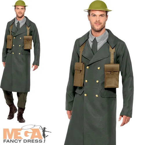 Men's WW2 British Military Officer Costume