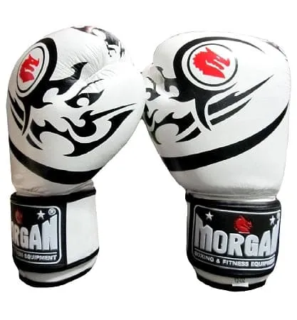 MORGAN ELITE BOXING & MUAY THAI LEATHER GLOVES (8 -12 & 16oz)