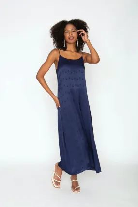 Navy Art Deco Long Slip