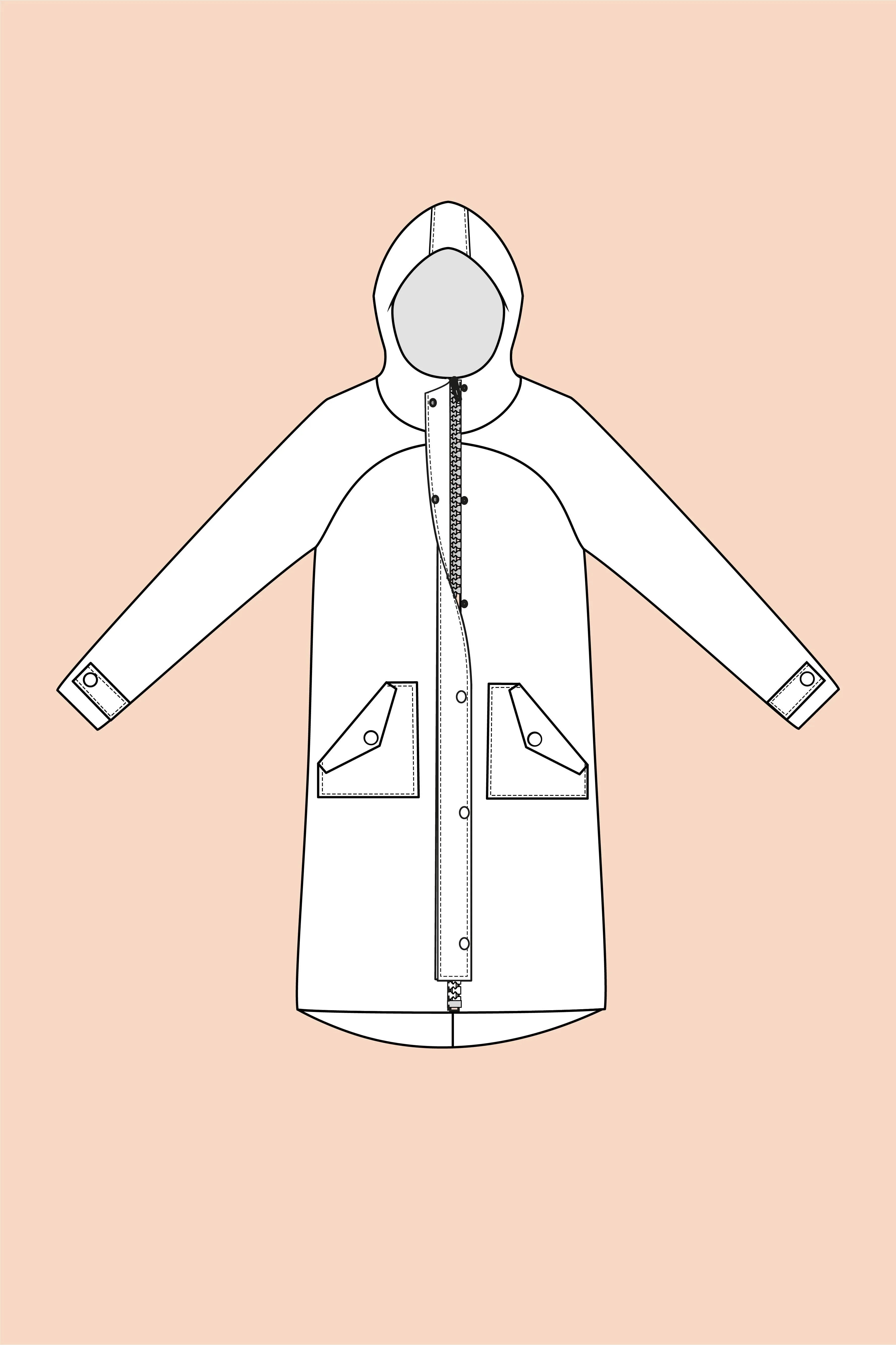 Papierschnittmuster Parka Grace