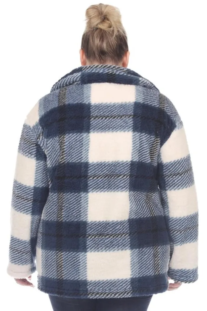 Plus Size Plaid Shacket