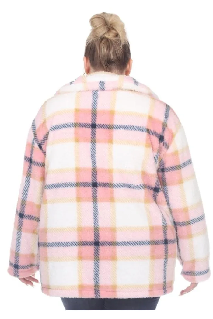 Plus Size Plaid Shacket