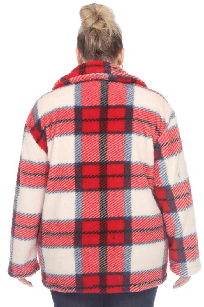 Plus Size Plaid Shacket