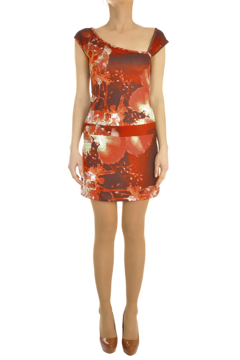 RIBES Abstract Sleeveless Dress