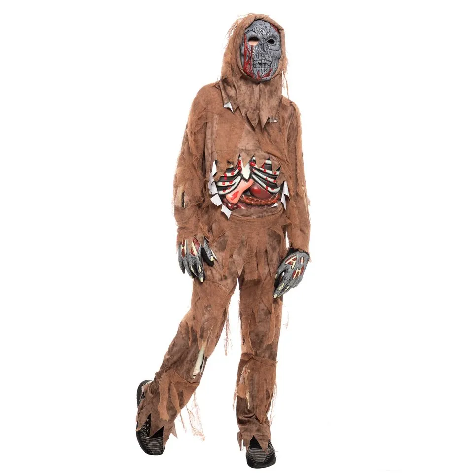 Scary Brown Zombie Costume - Child