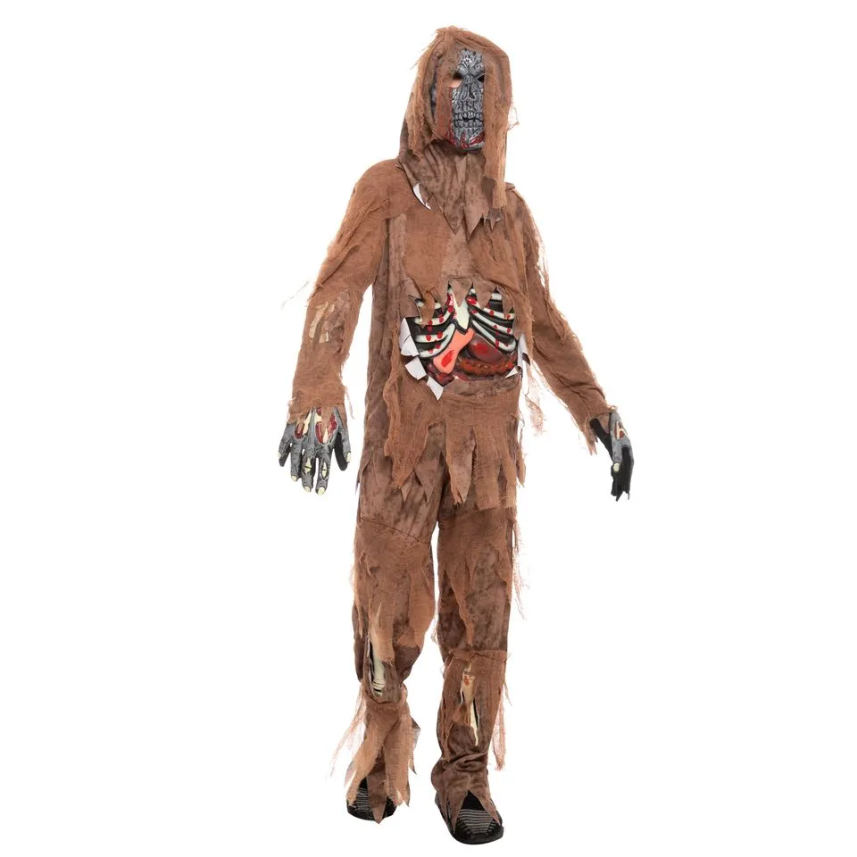 Scary Brown Zombie Costume - Child